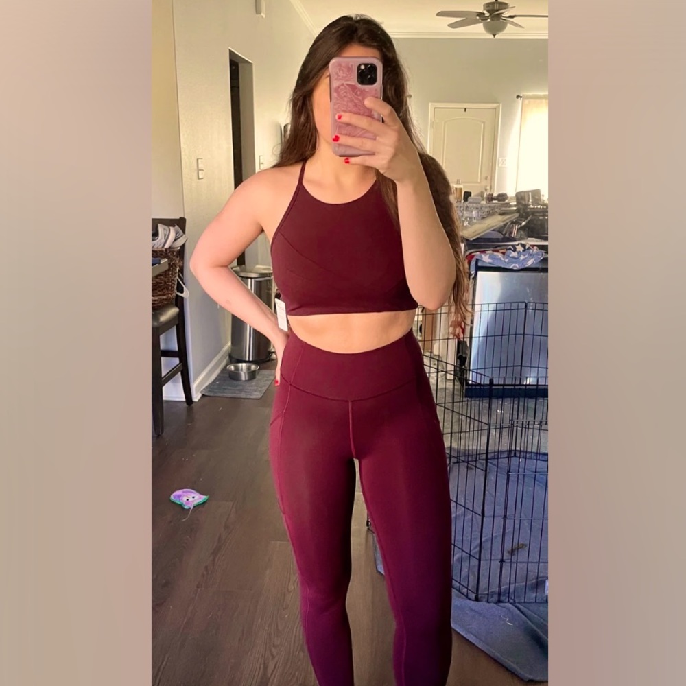 Lululemon wrap front sport bra flow Y size 6
